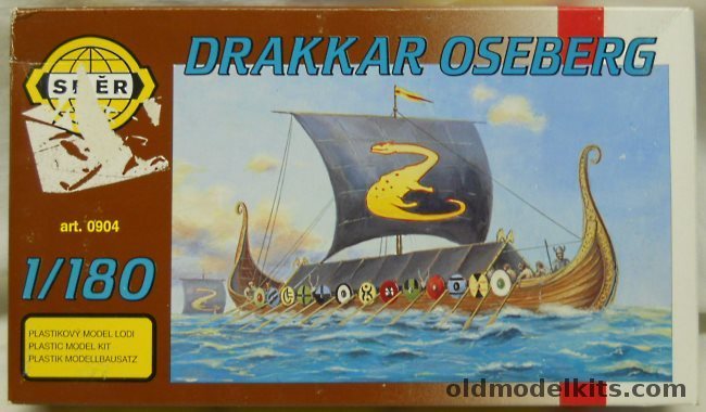SMER 1/180 Drakkar Oseberg Viking Ship, 0904 plastic model kit